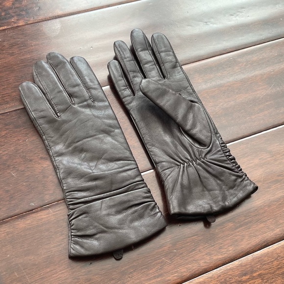 Chocolate Brown Leather Gloves (Pair) with Thinsulate Lining Size Large - Picture 4 of 7